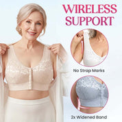 Front Closure Breathable Cotton Lifting Bra