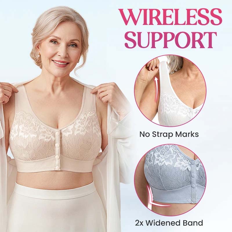 Front Closure Breathable Cotton Lifting Bra