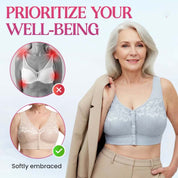 Front Closure Breathable Cotton Lifting Bra