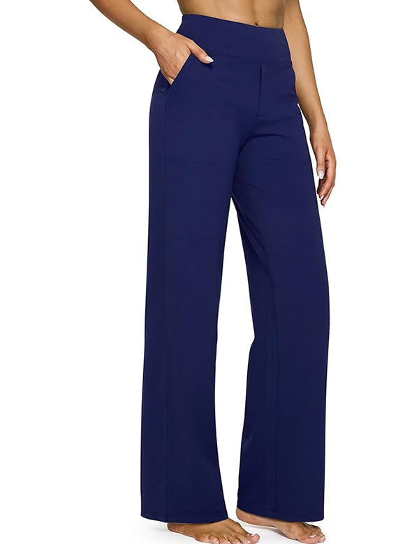 Loose High-Waist Stretch Casual Pants