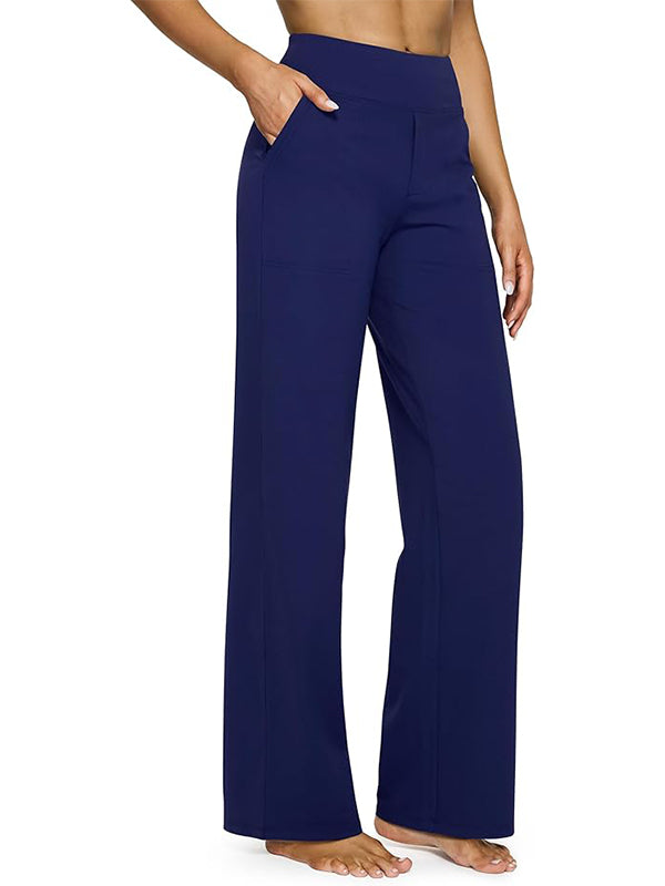 Loose High-Waist Stretch Casual Pants