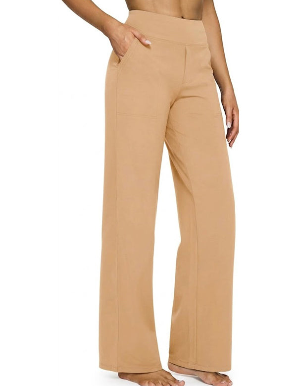 Loose High-Waist Stretch Casual Pants