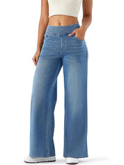 High Waisted Stretchy Denim Pants
