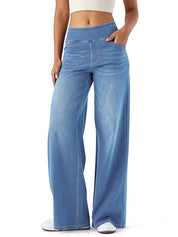 High Waisted Stretchy Denim Pants