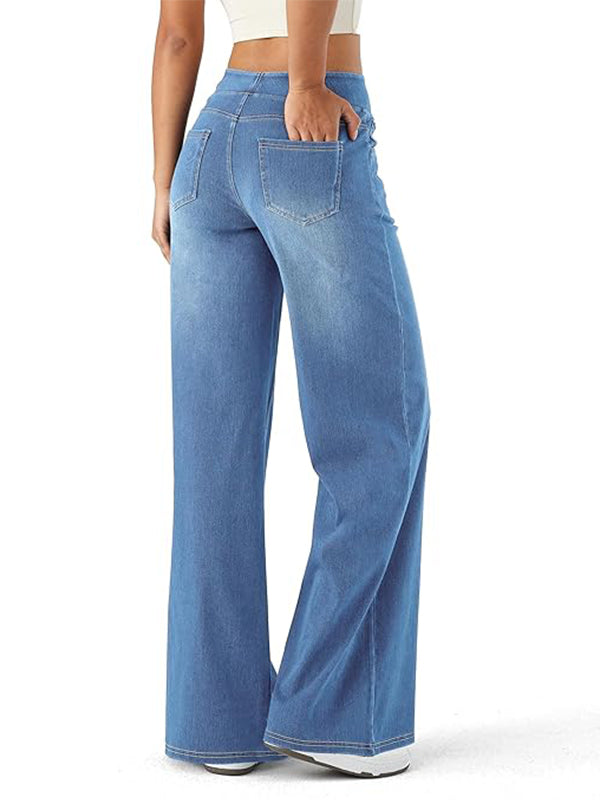 High Waisted Stretchy Denim Pants