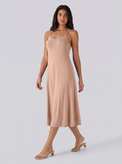 Adjustable Strap Dress Built-in Bra