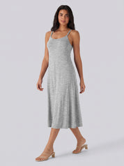 Adjustable Strap Dress Built-in Bra