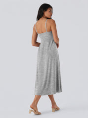 Adjustable Strap Dress Built-in Bra