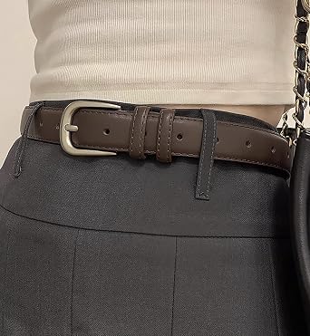 Y2K Star Oval Buckle Belt