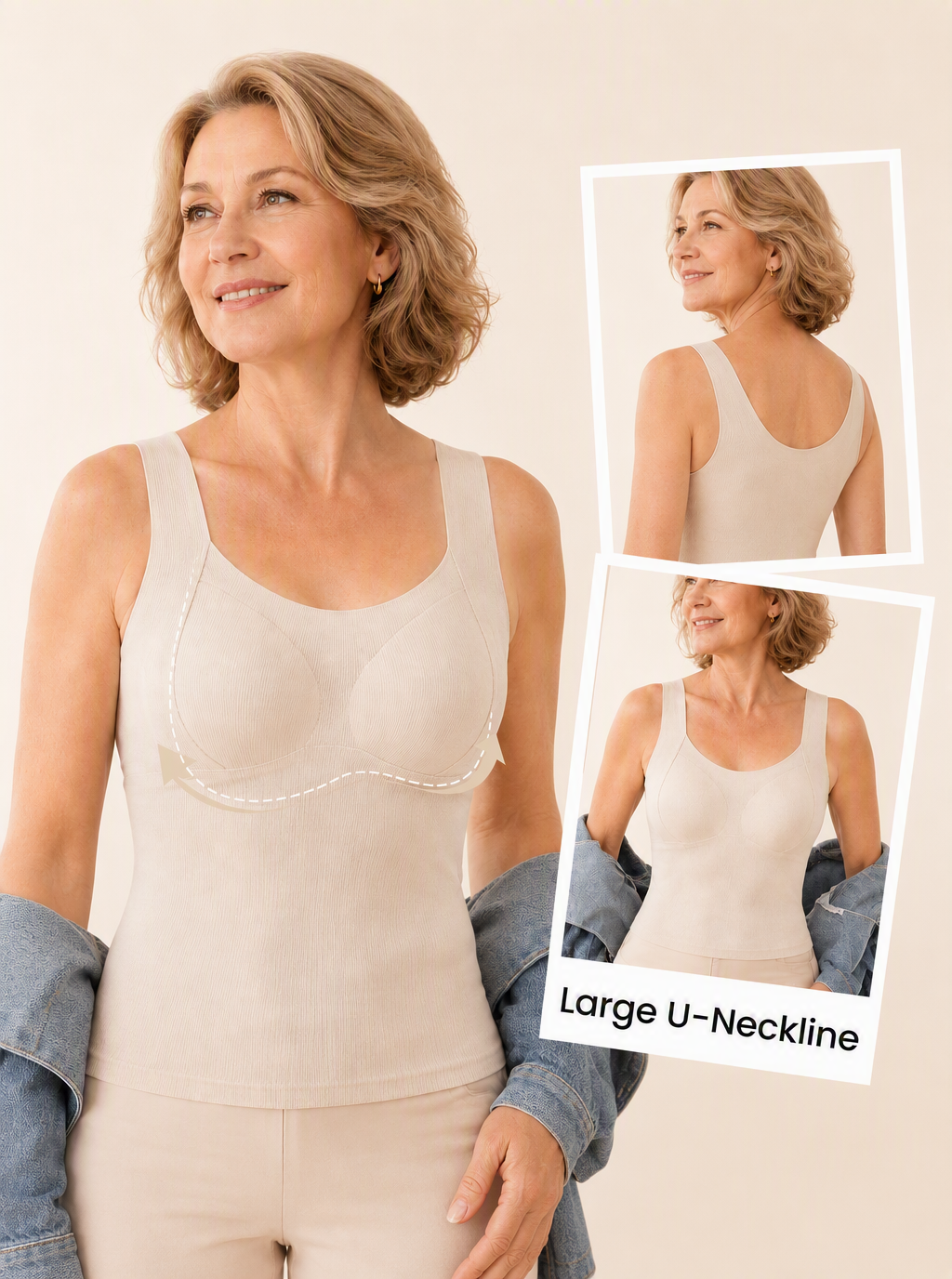 Thermal Tank Top with Built-in Bra